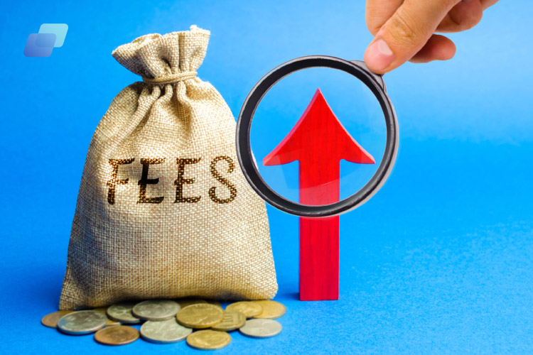 Businesses may have to pay additional fees besides transaction costs.